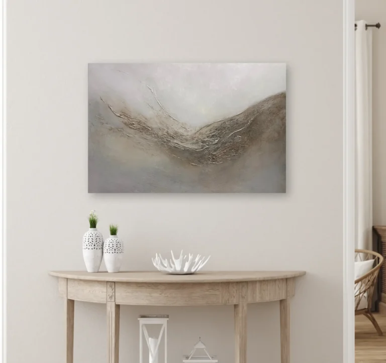 abstrakcyjny pejzaż w kolorach ziemi Whispers of Nature Iwona Ceremuga