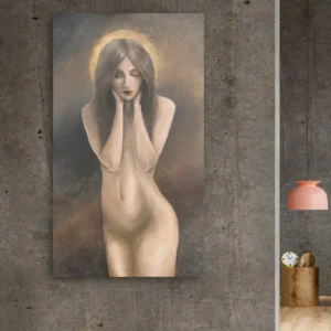 obraz kobiety ze złotem Spokój istnienia Iwona Ceremuga